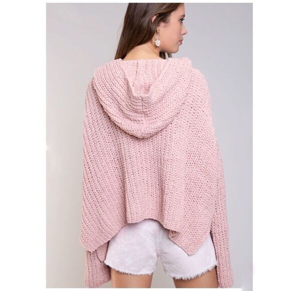 COPY - chunky Knit Hoodie Sweater - Picture 2 of 9